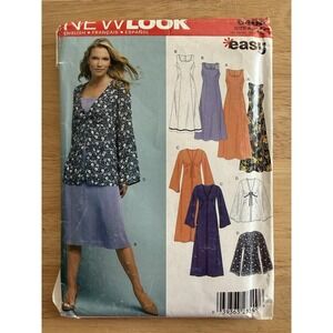 New Look Pattern 6403 Dress & Tunic size 10-22 Uncut FF